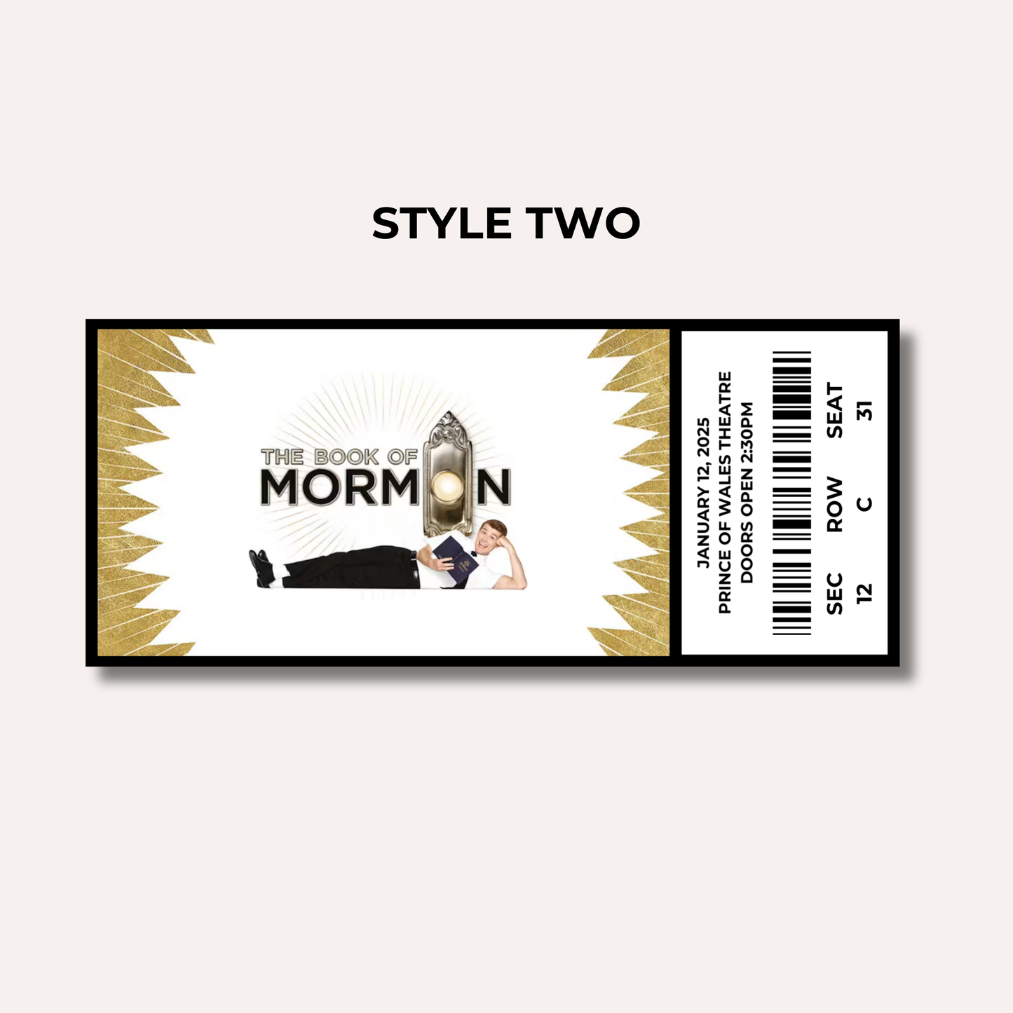 Theatre Gifting Experience- the Book of Mormon