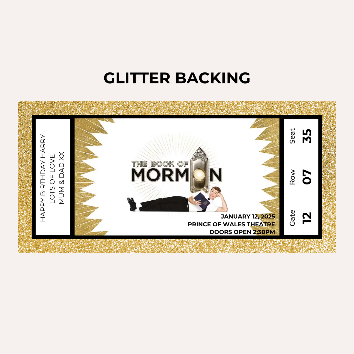 Theatre Gifting Experience- the Book of Mormon