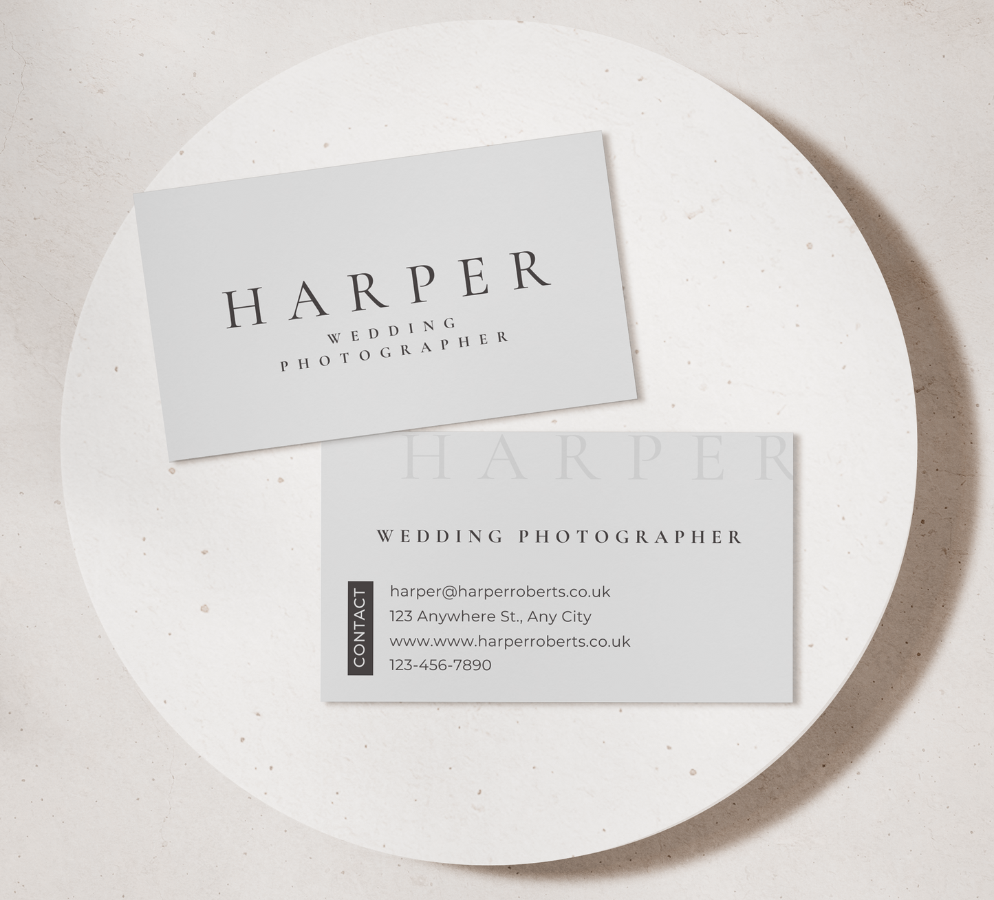 Classic Monochrome Business Cards