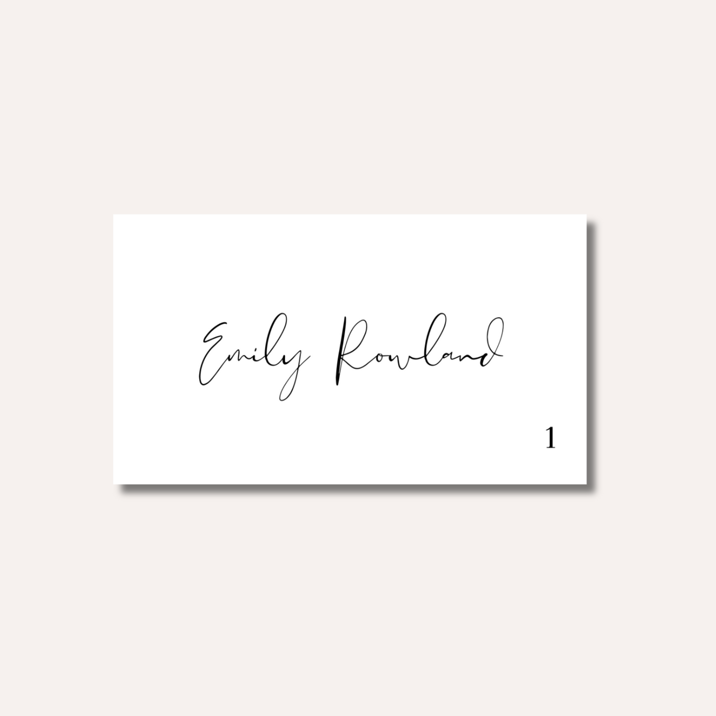 Script Place Card