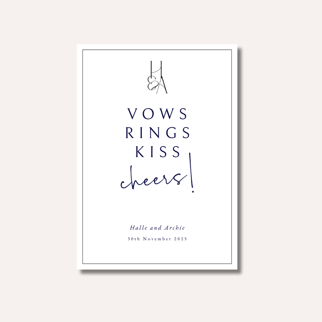 Vows Rings Kiss Cheers!