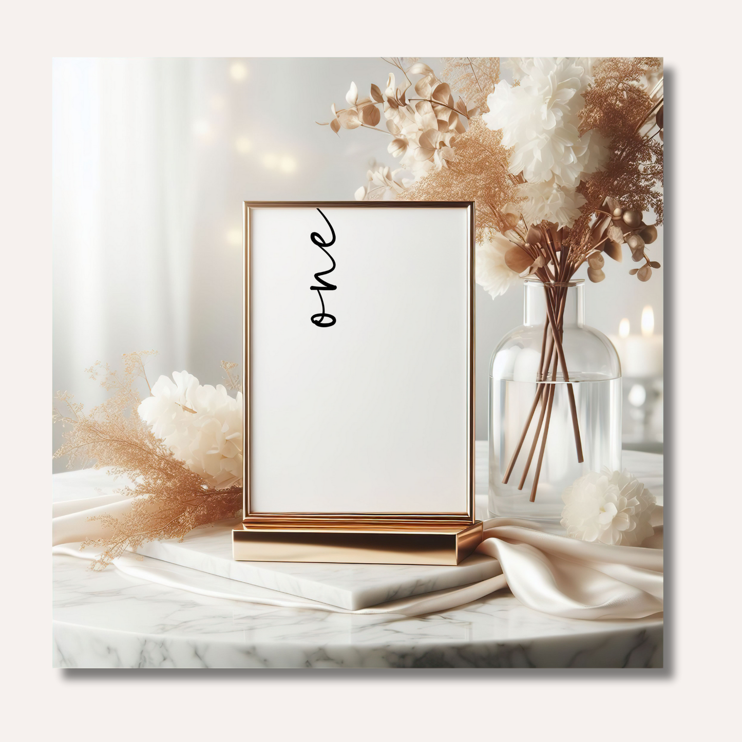Table Numbers- Minimalistic Style #1