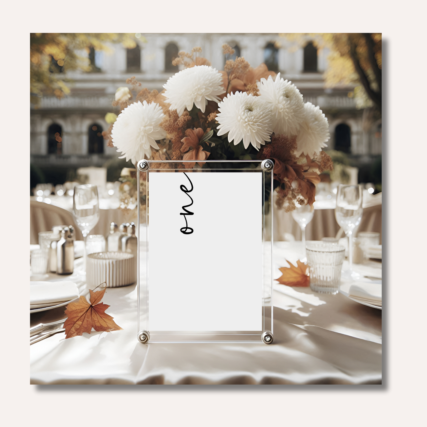 Table Numbers- Minimalistic Style #1