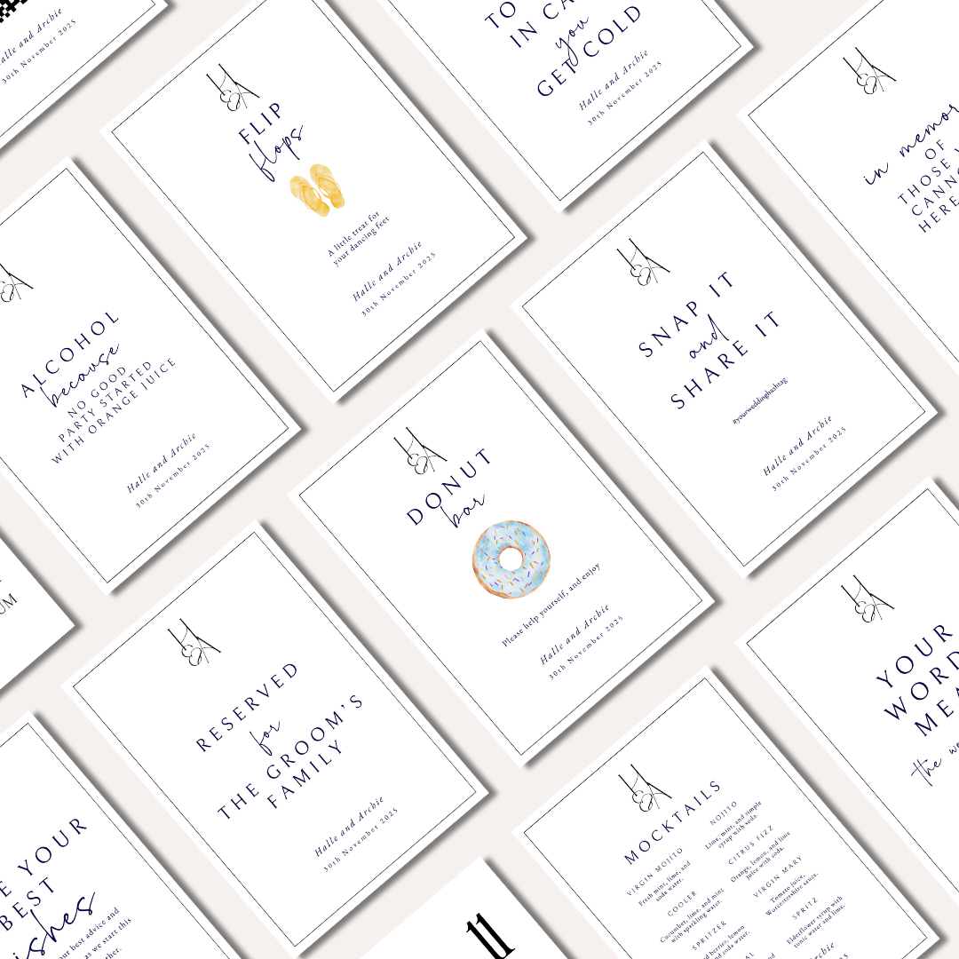 Halle: Complete Sign Collection (Over 100 Signs 5X7") DIGITAL DOWNLOAD