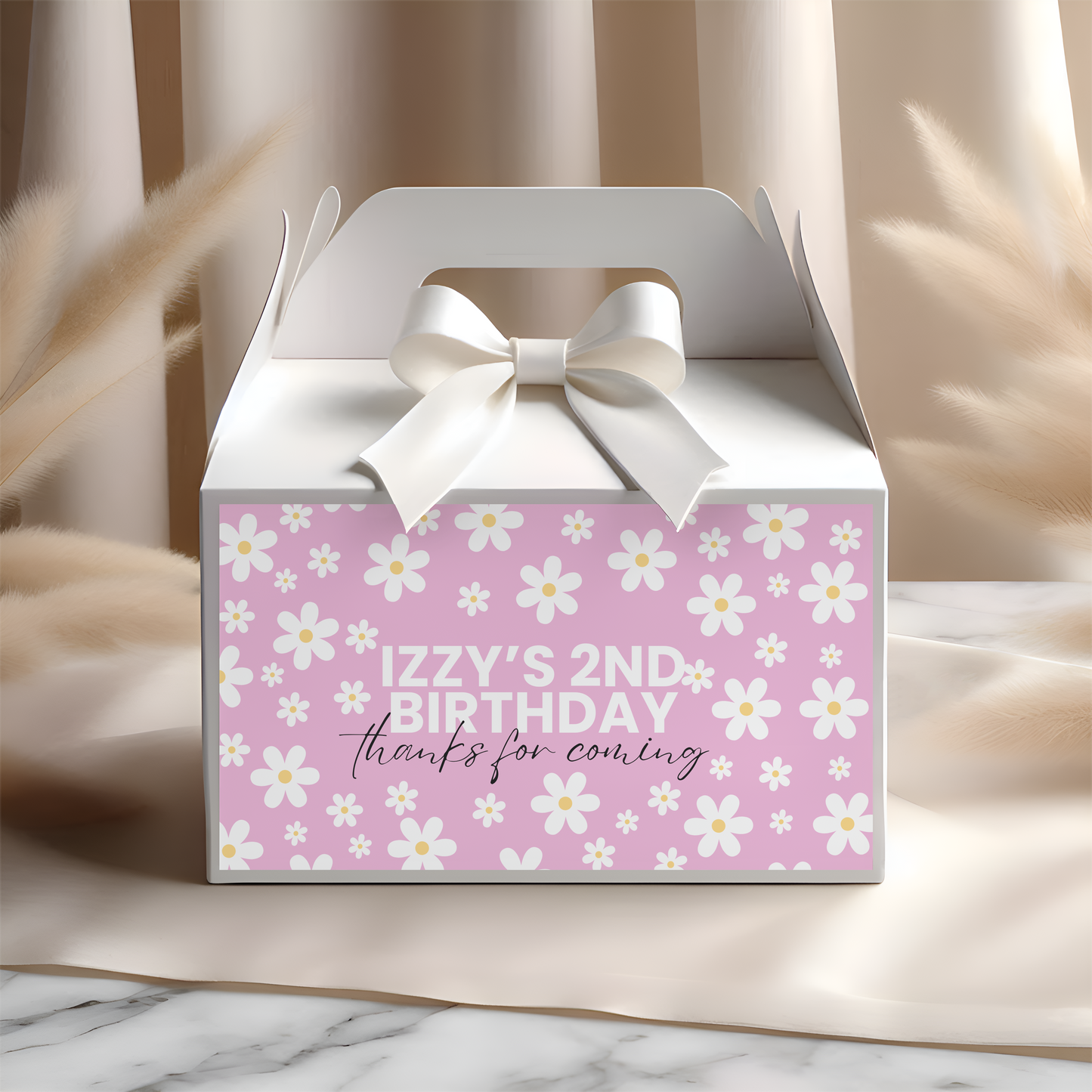 Flower Power Gable Box Labels