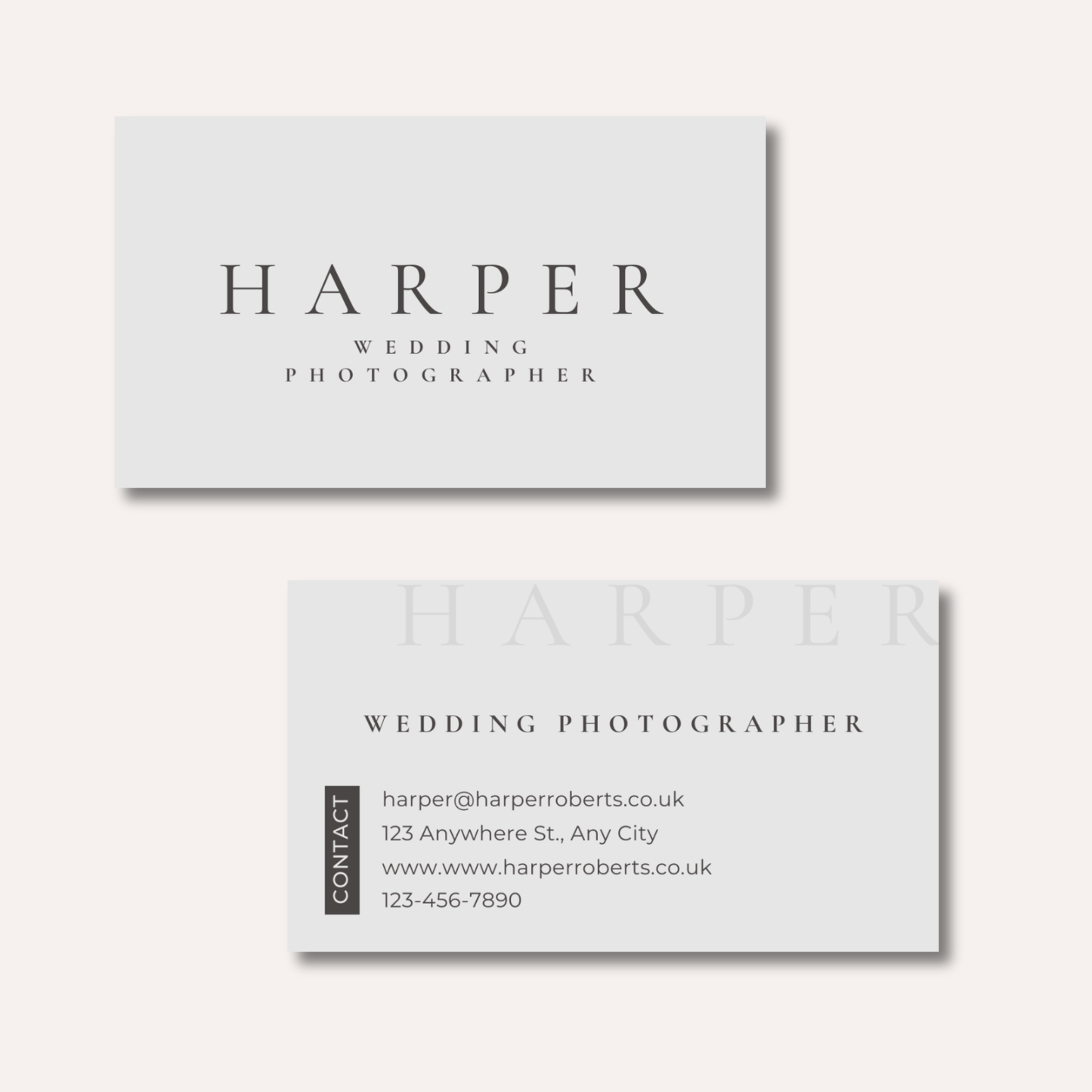 Classic Monochrome Business Cards
