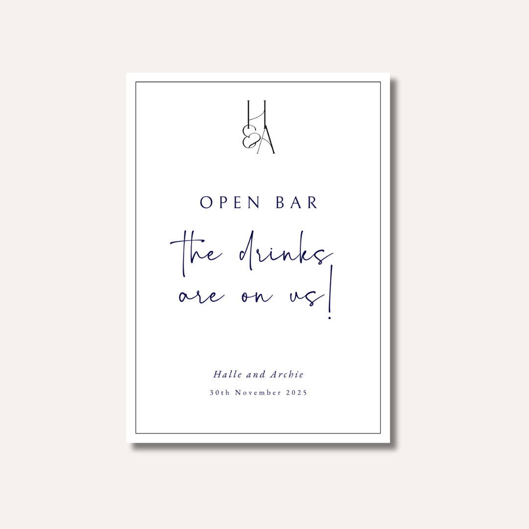Open Bar The Drinks Are On Us!
