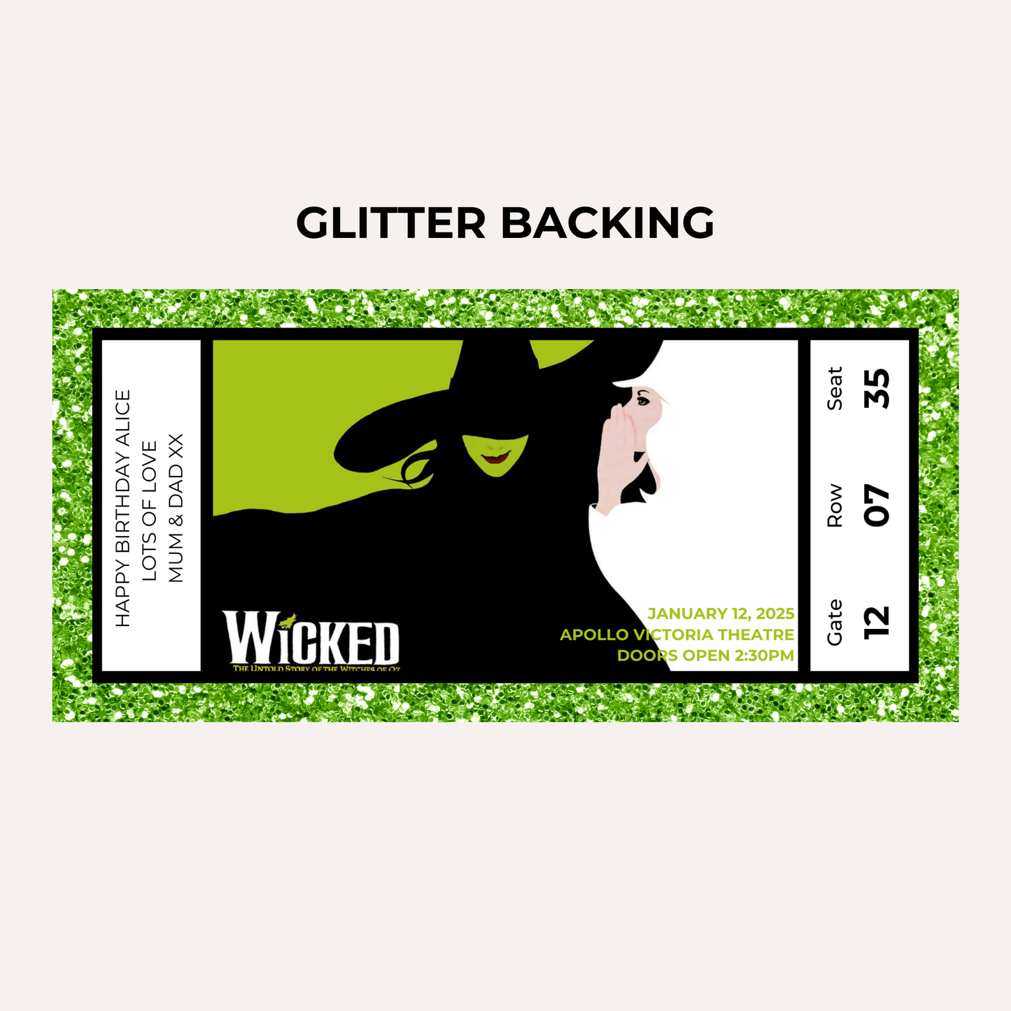 Theatre Gifting Experience- Wicked