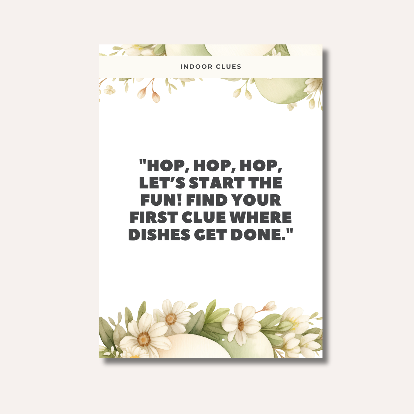 Easter Egg Hunt Cards