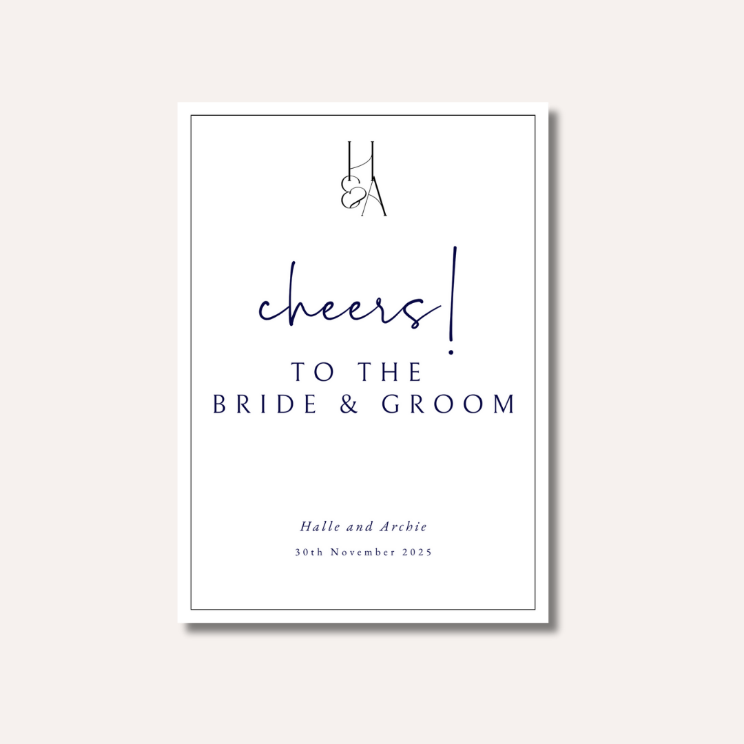 Cheers To The Bride & Groom