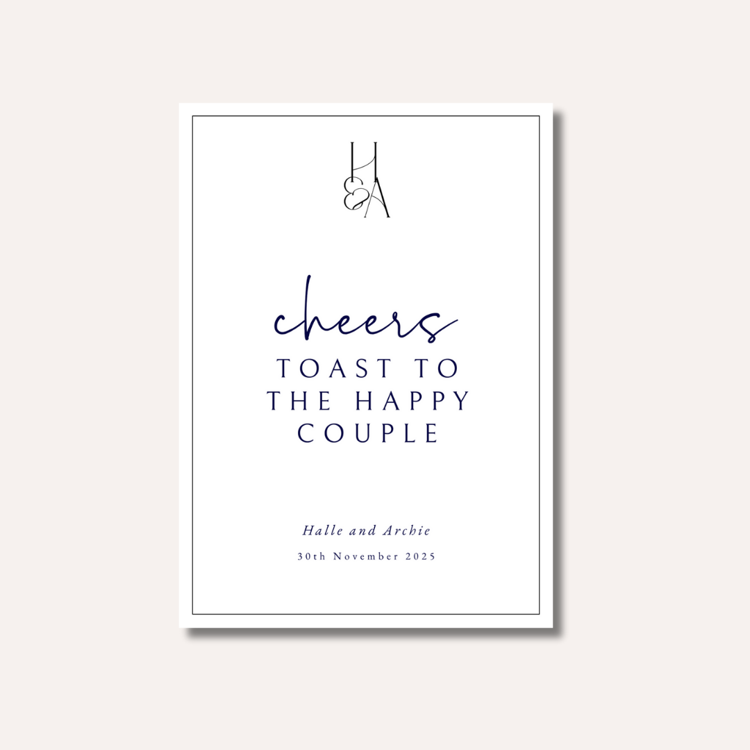 Cheers Toast To The Happy Couple
