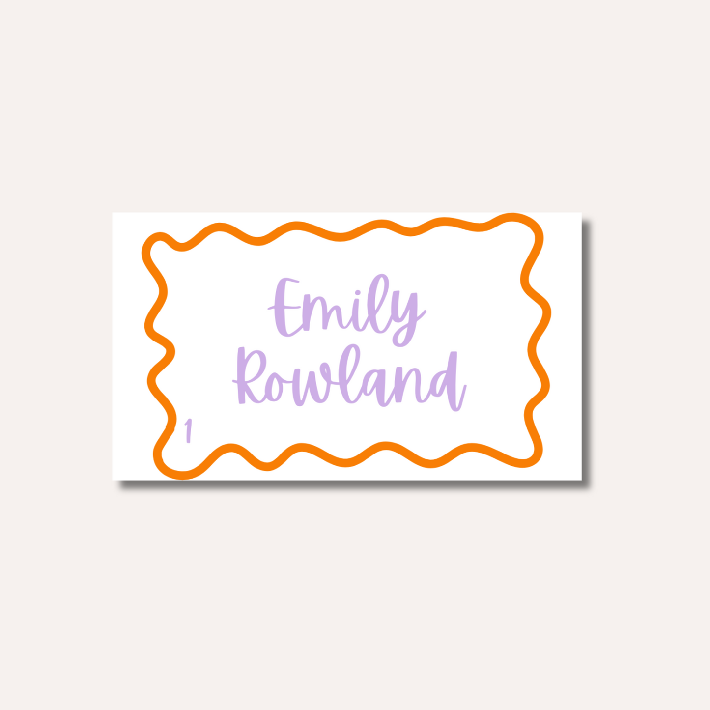 Bright/Pastel Place Card