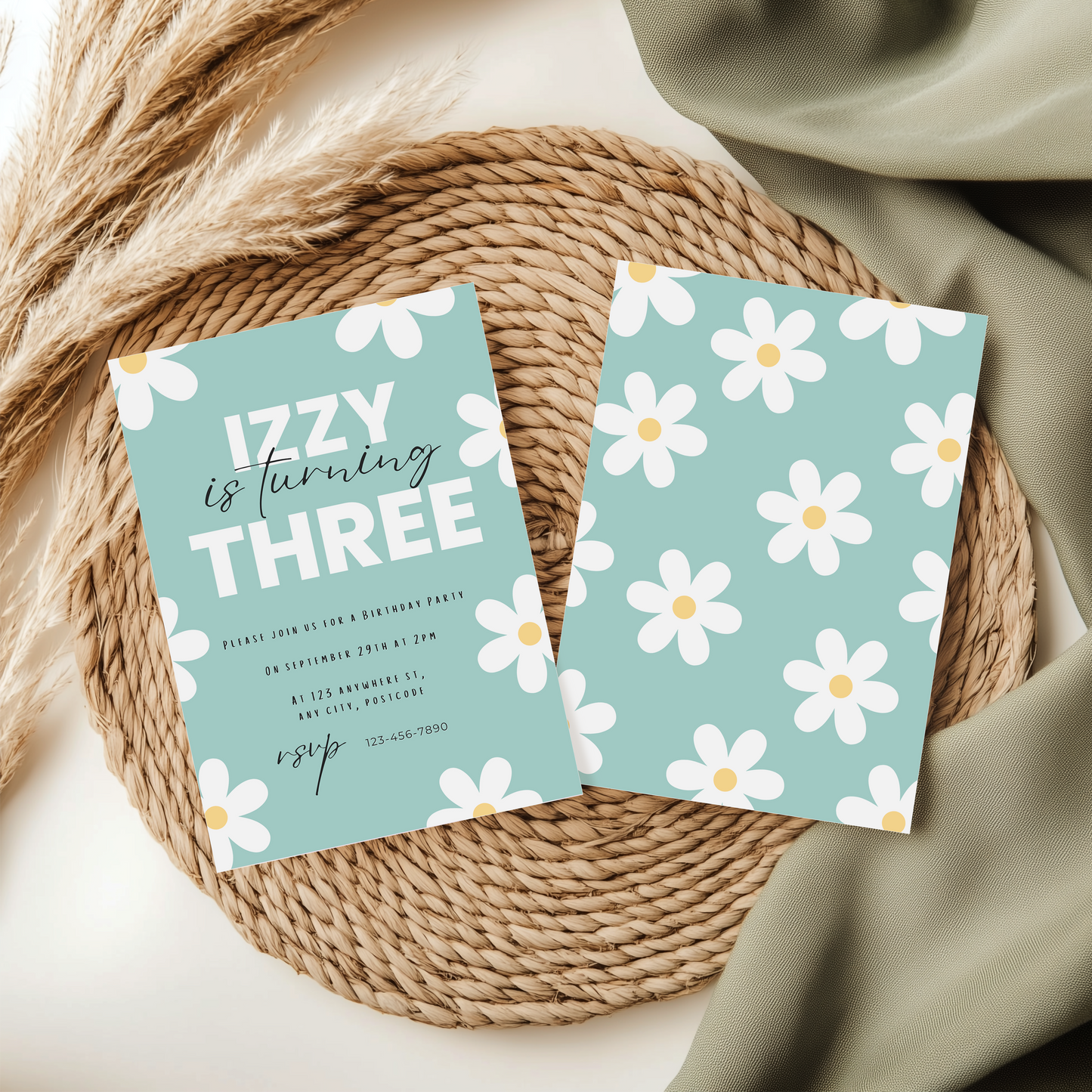 Flower Power Party Invitation