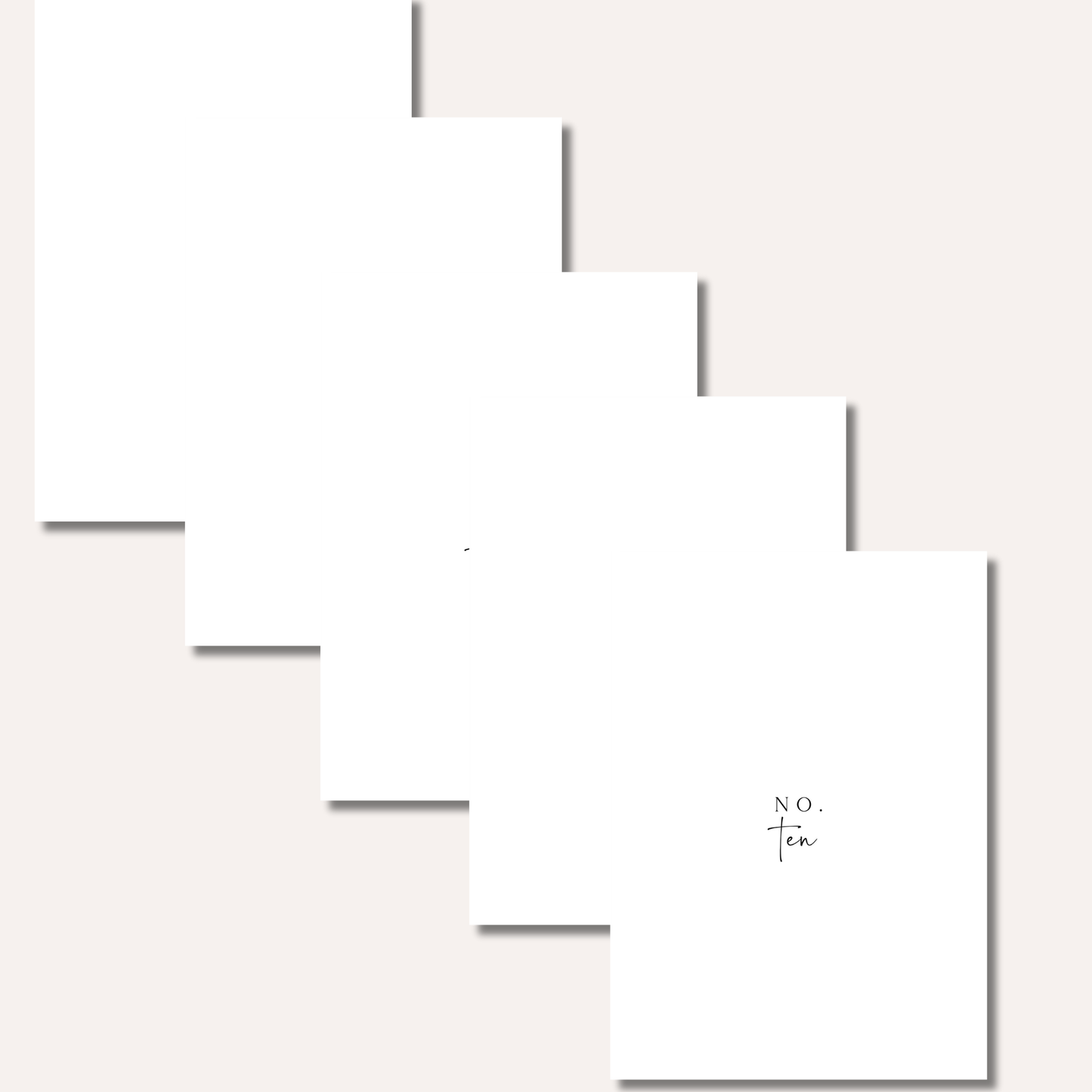 Table Numbers- Minimalistic Style #2