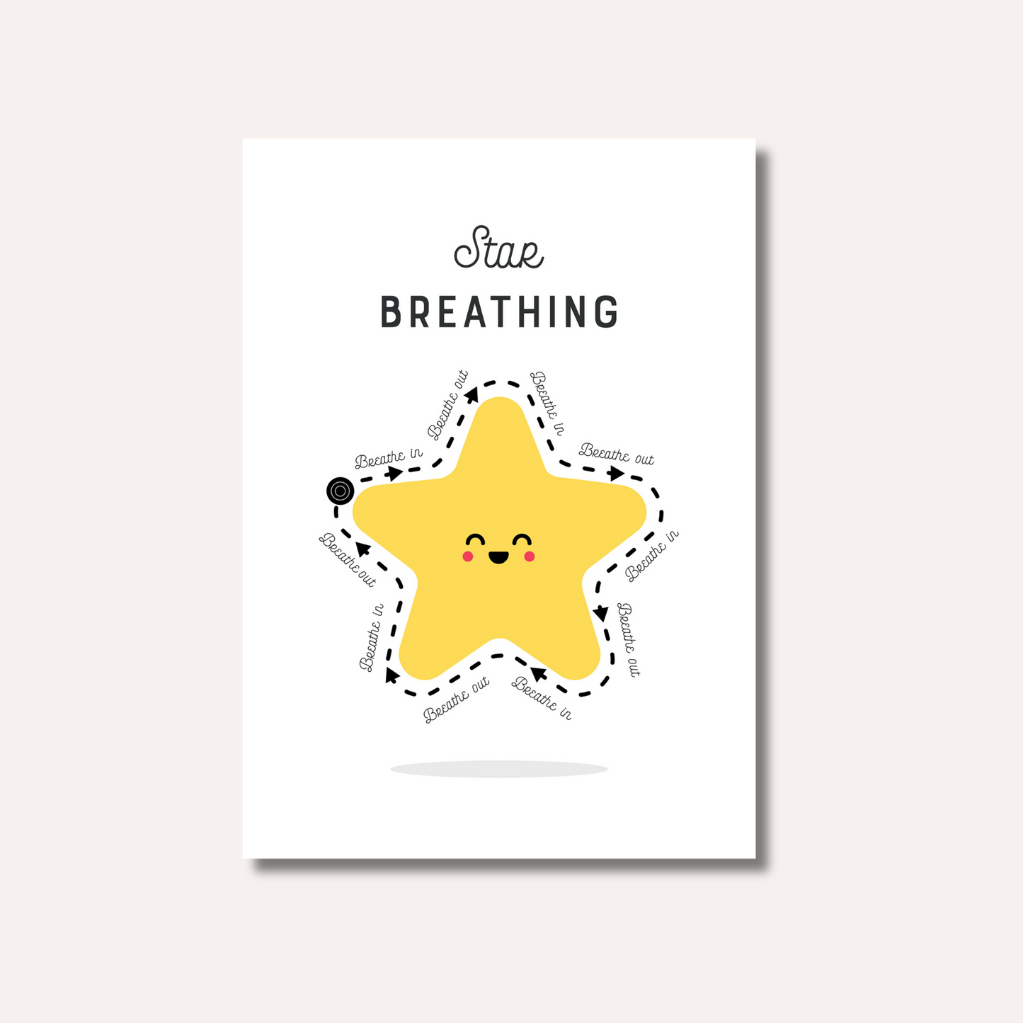 20 x Breathing Exercises Cards