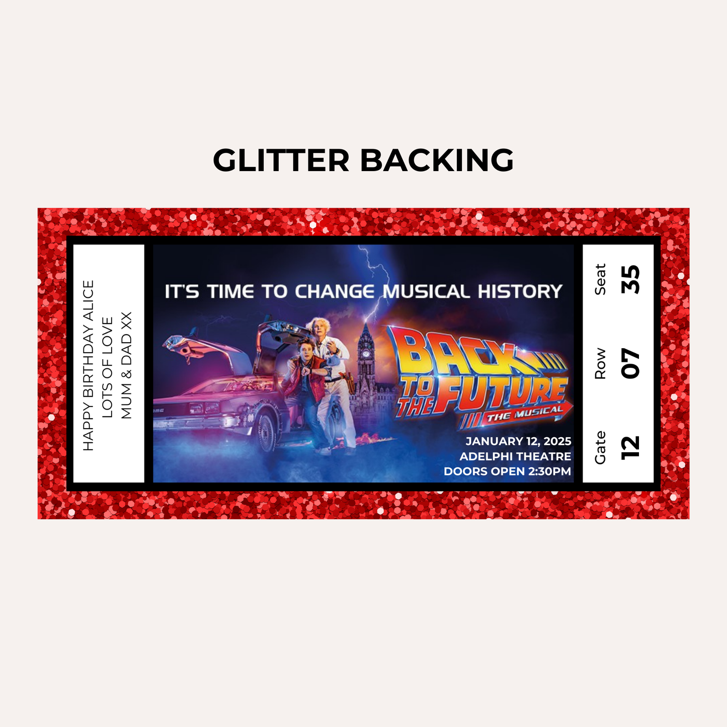 Theatre Gifting Experience- Back To The Future