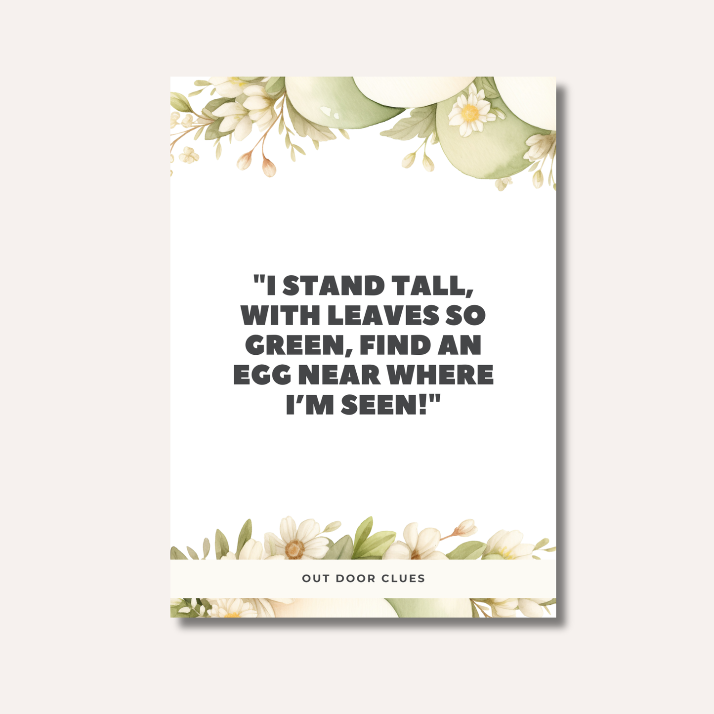 Easter Egg Hunt Cards