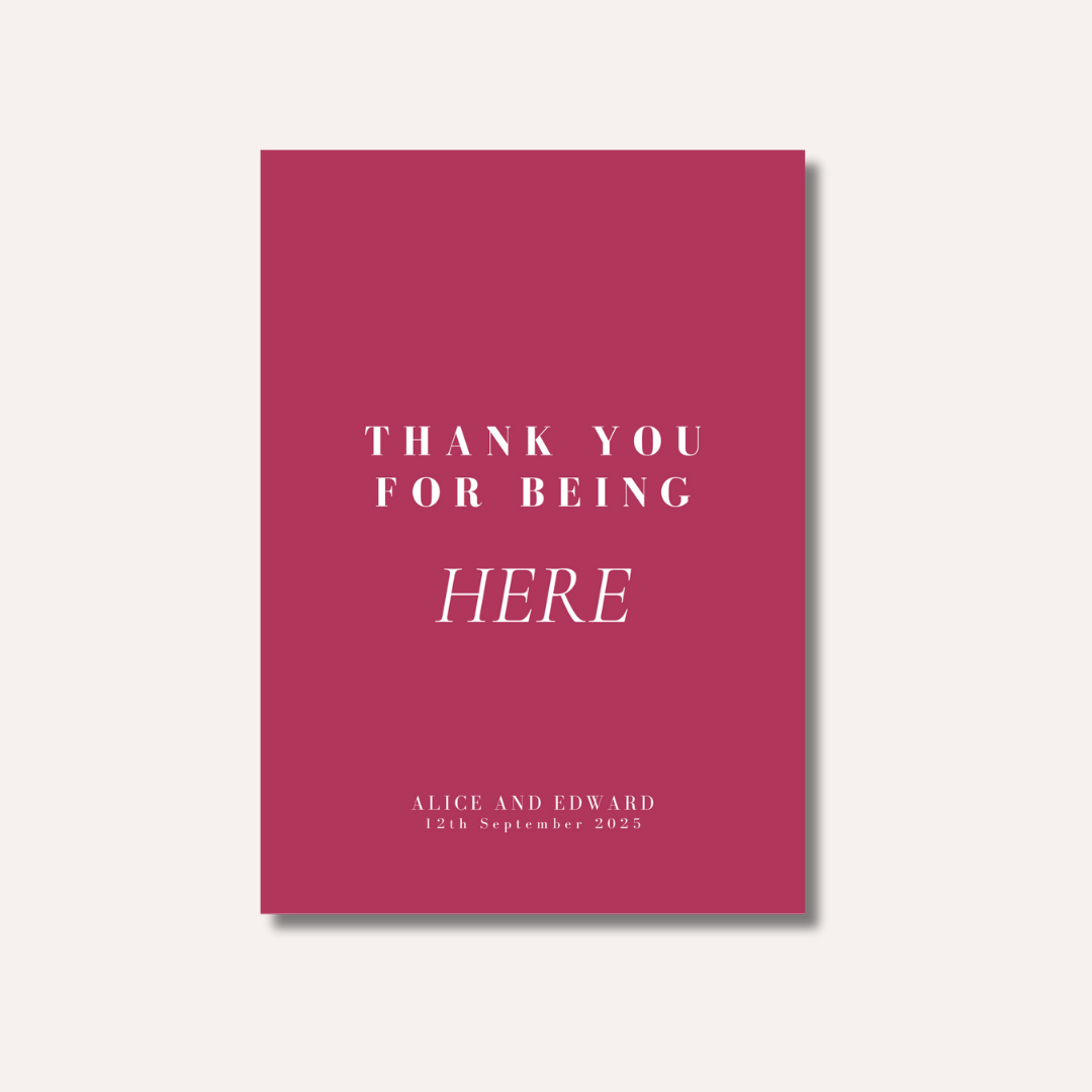 Thank You For Being here
