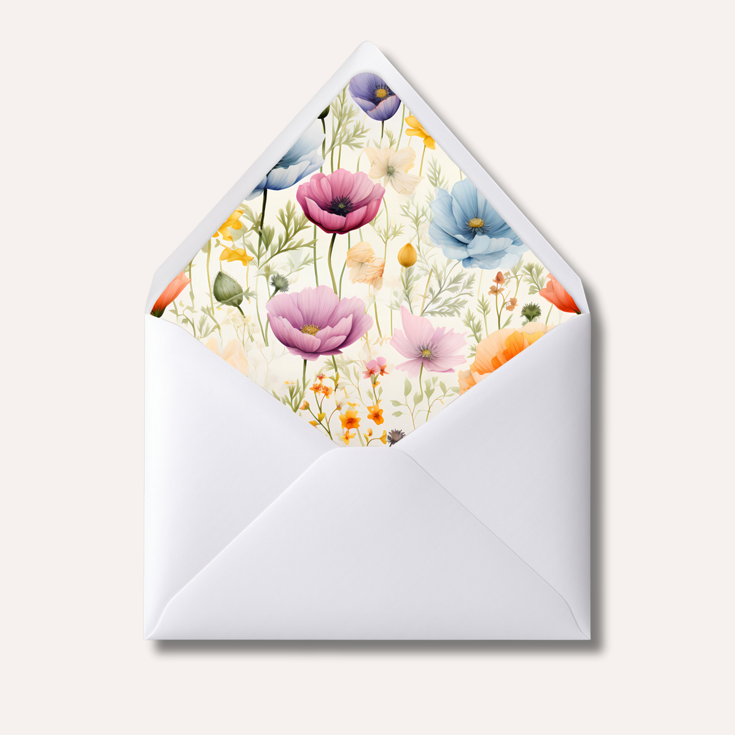 Envelope Liner: Wild Poppies