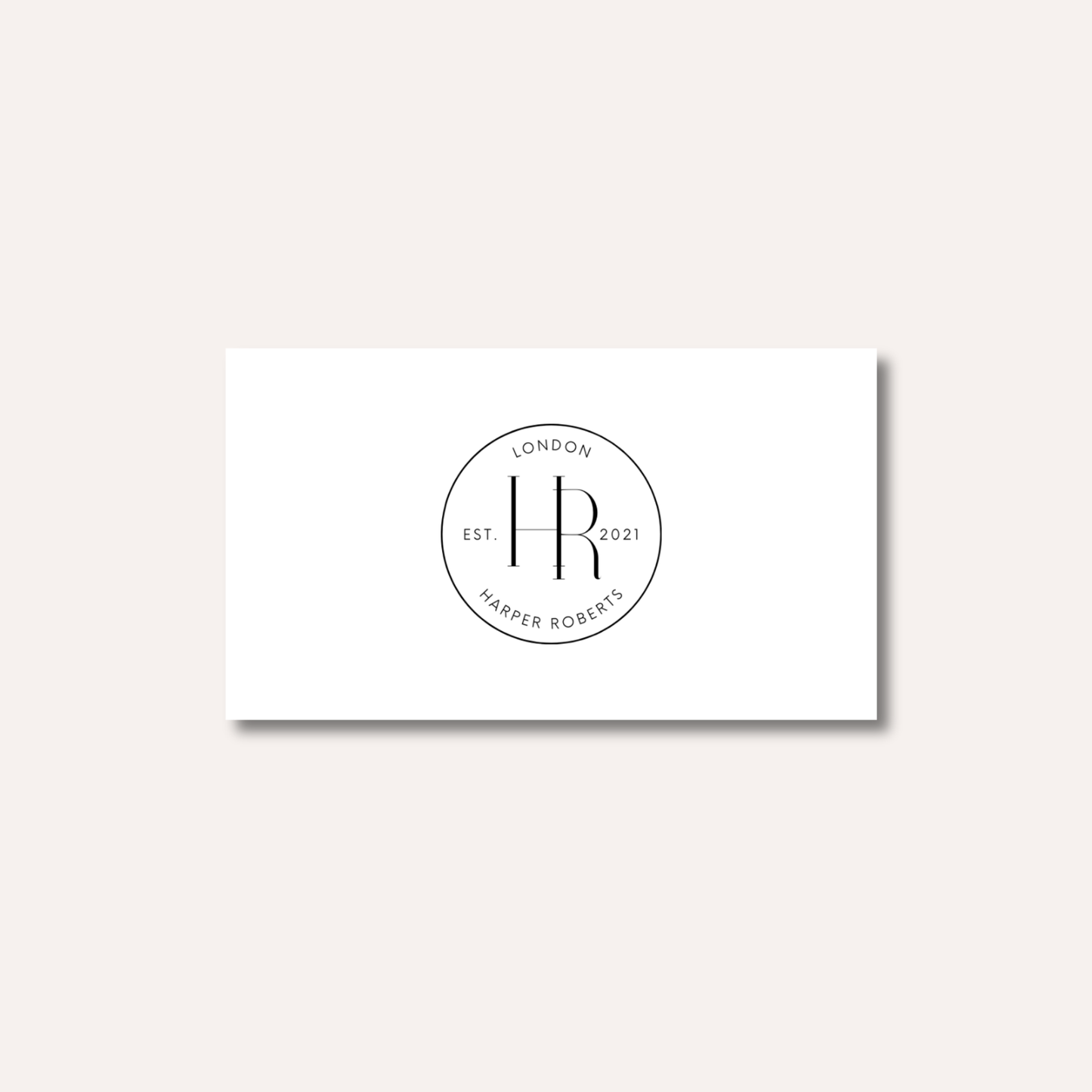 Modern Stamp Style Business Cards