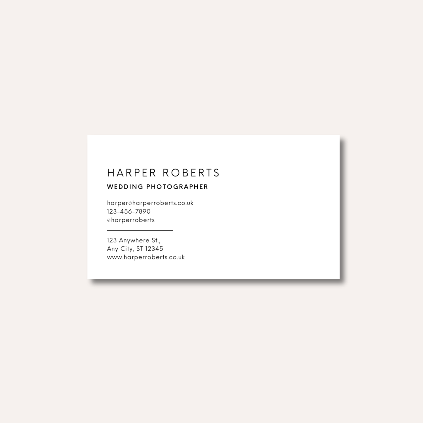 Modern Stamp Style Business Cards