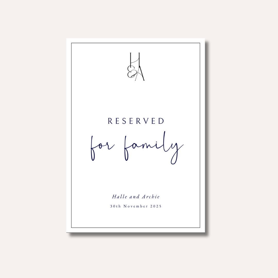 Reserved For Family