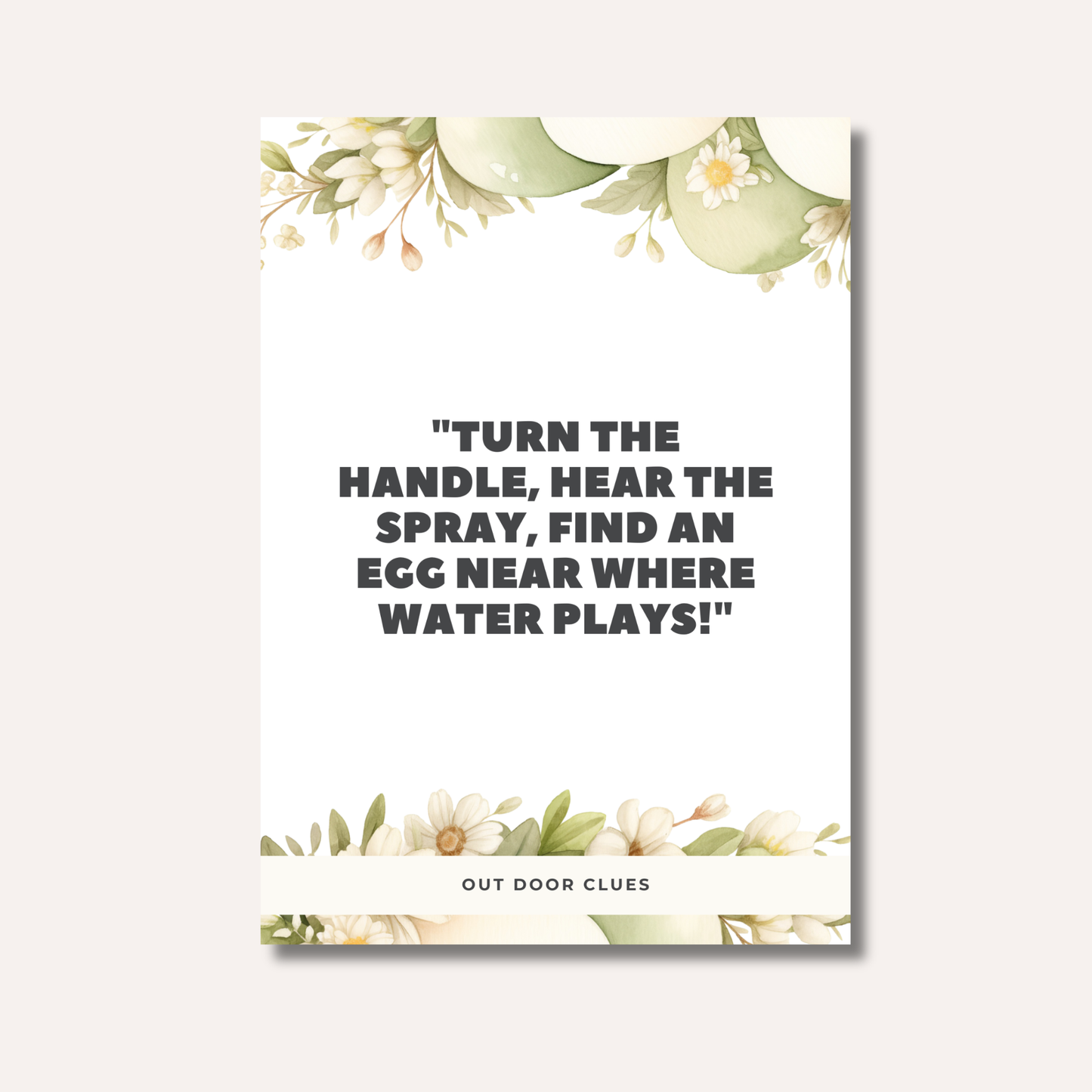Easter Egg Hunt Cards