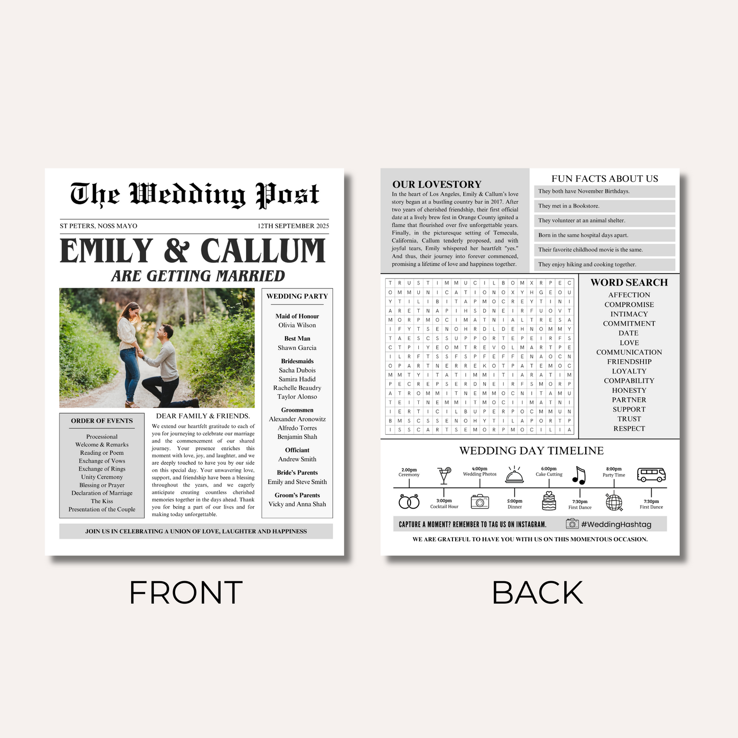 Wedding Post Newspaper