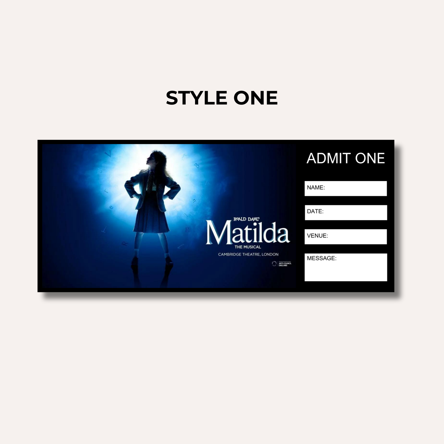 Theatre Gifting Experience- Matilda