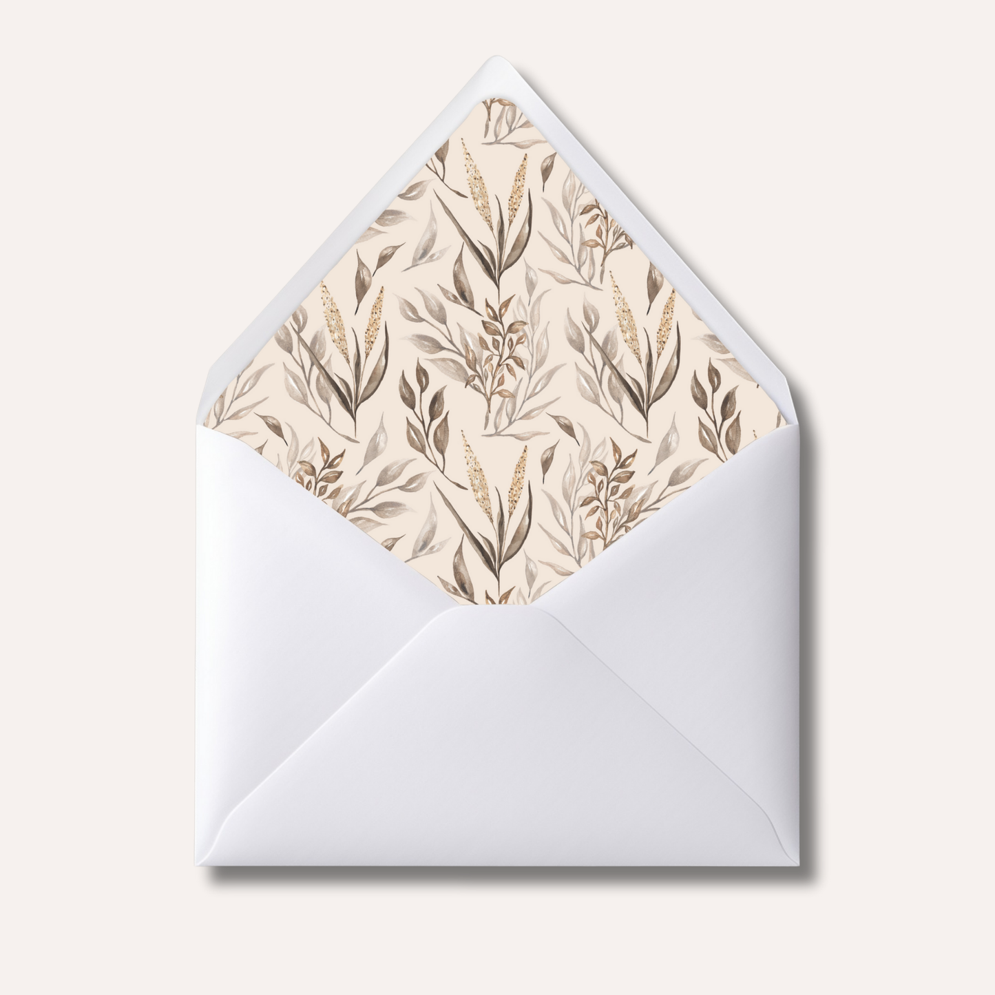Envelope Liner: Abstract Botanical