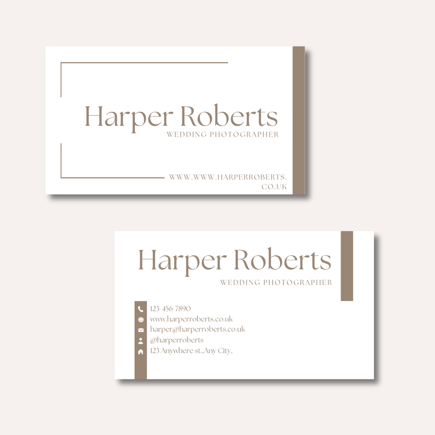 Block Colour Business Cards
