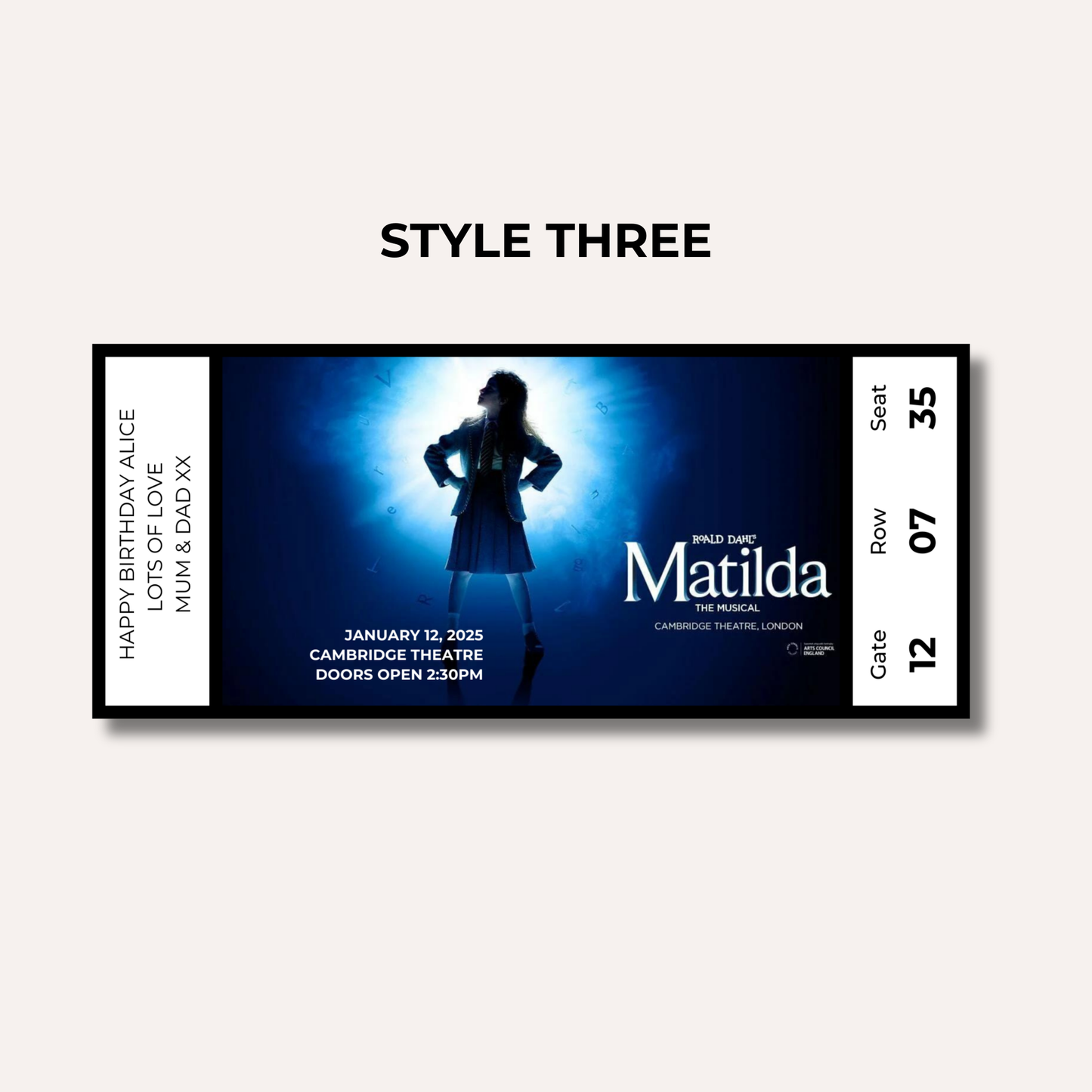 Theatre Gifting Experience- Matilda