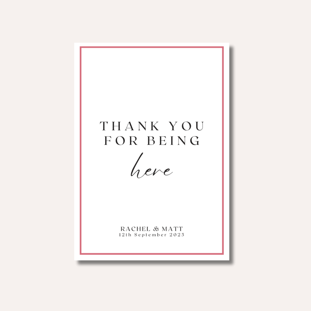 Thank You For Being here