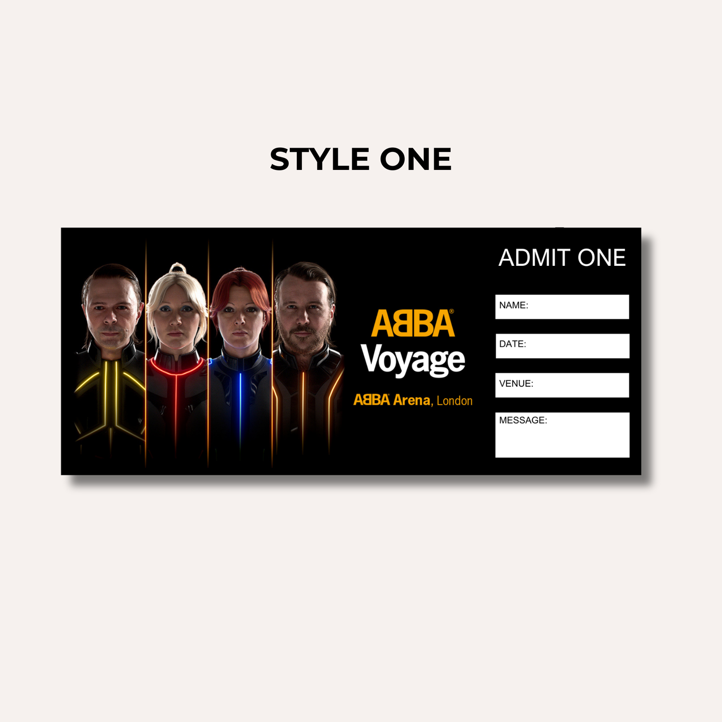 Theatre Gifting Experience- Abba Voyage