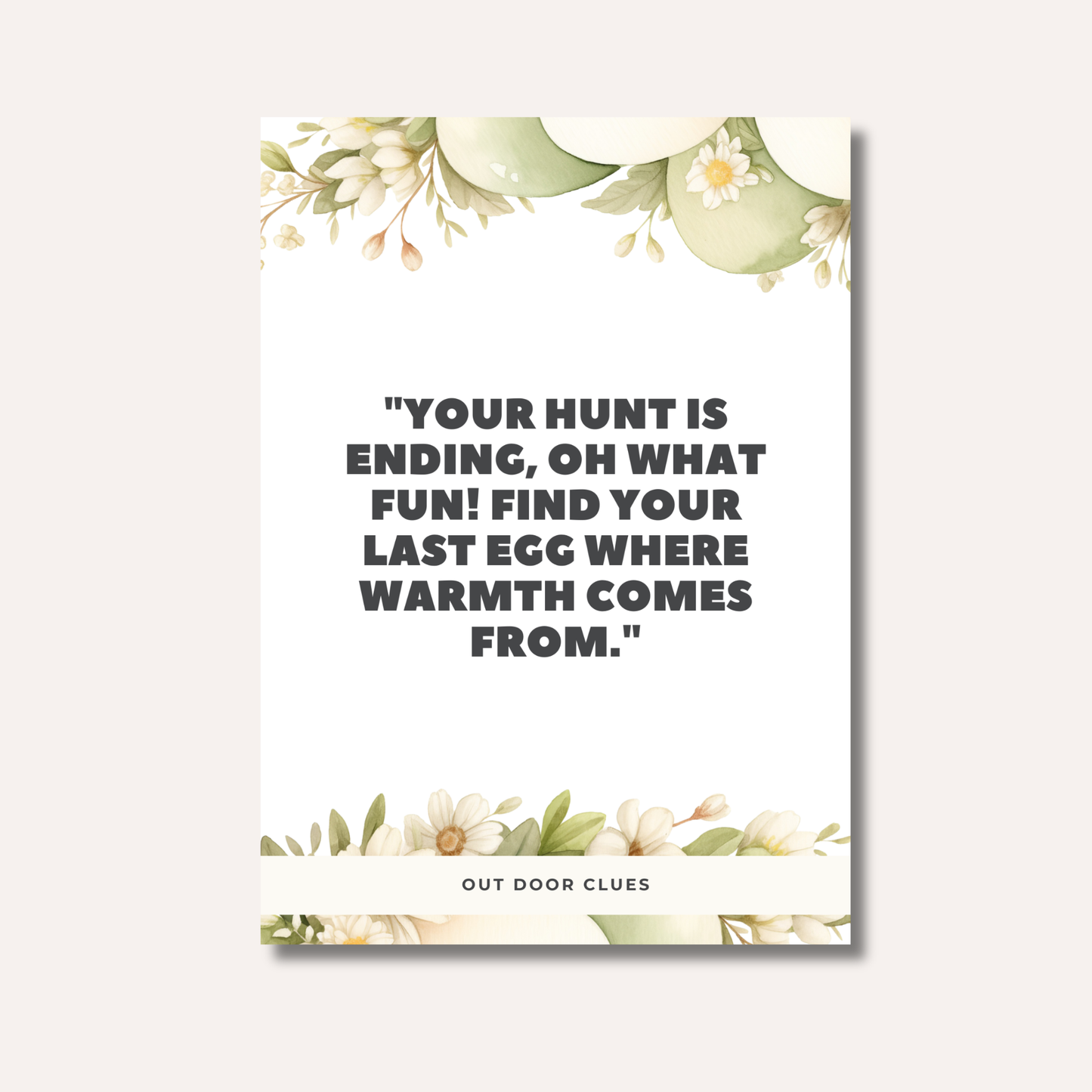 Easter Egg Hunt Cards