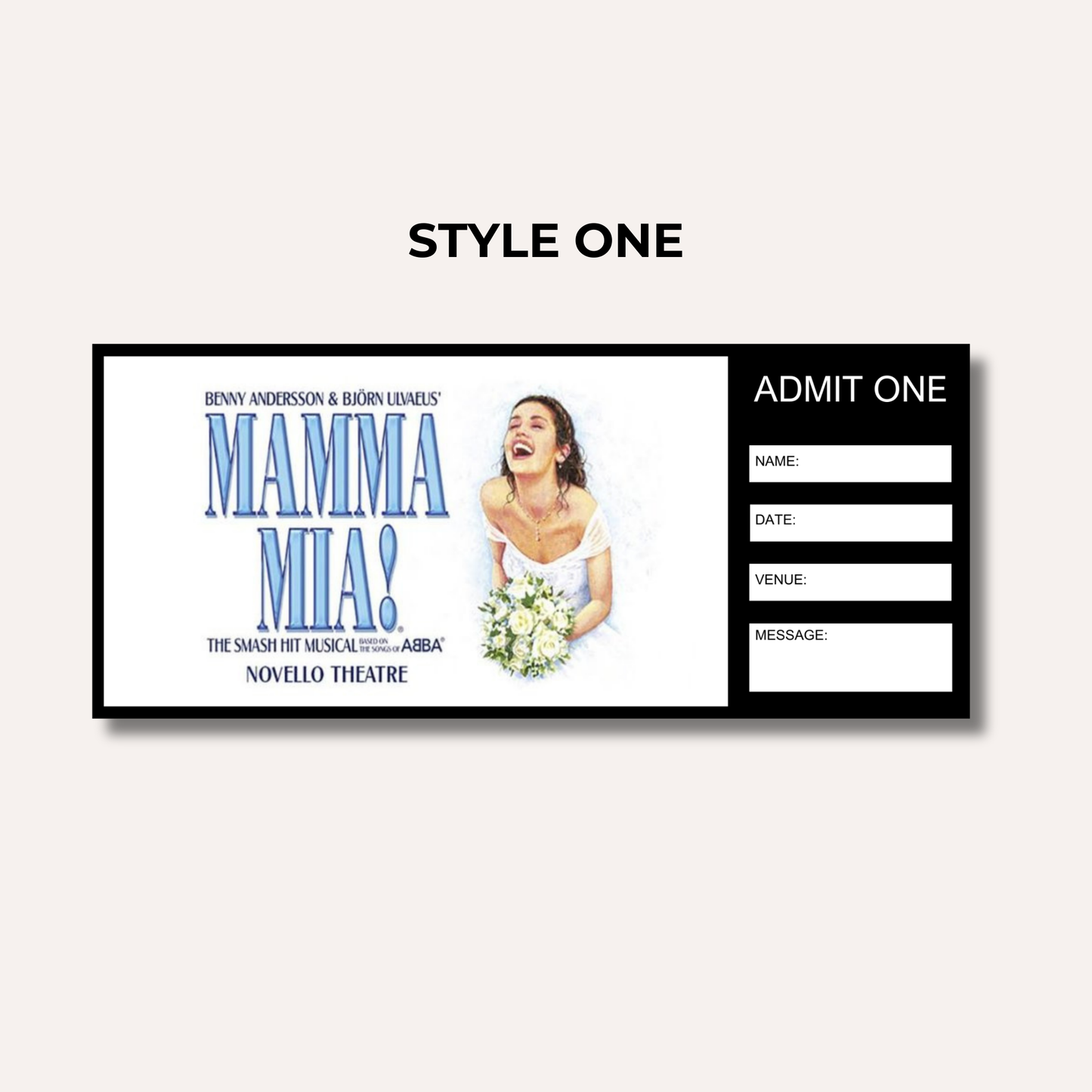 Theatre Gifting Experience- Mama Mia