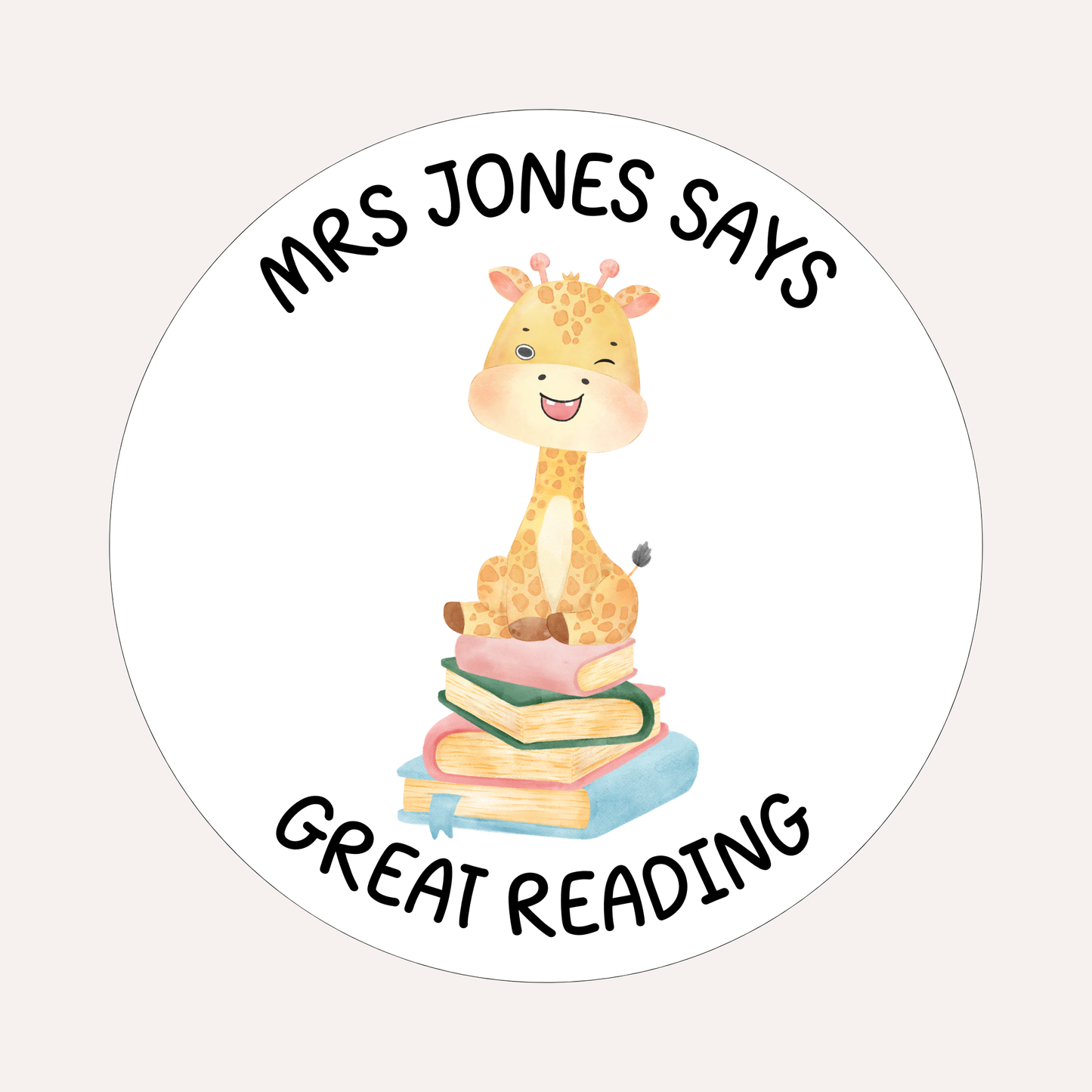 Great Reading- Giraffe
