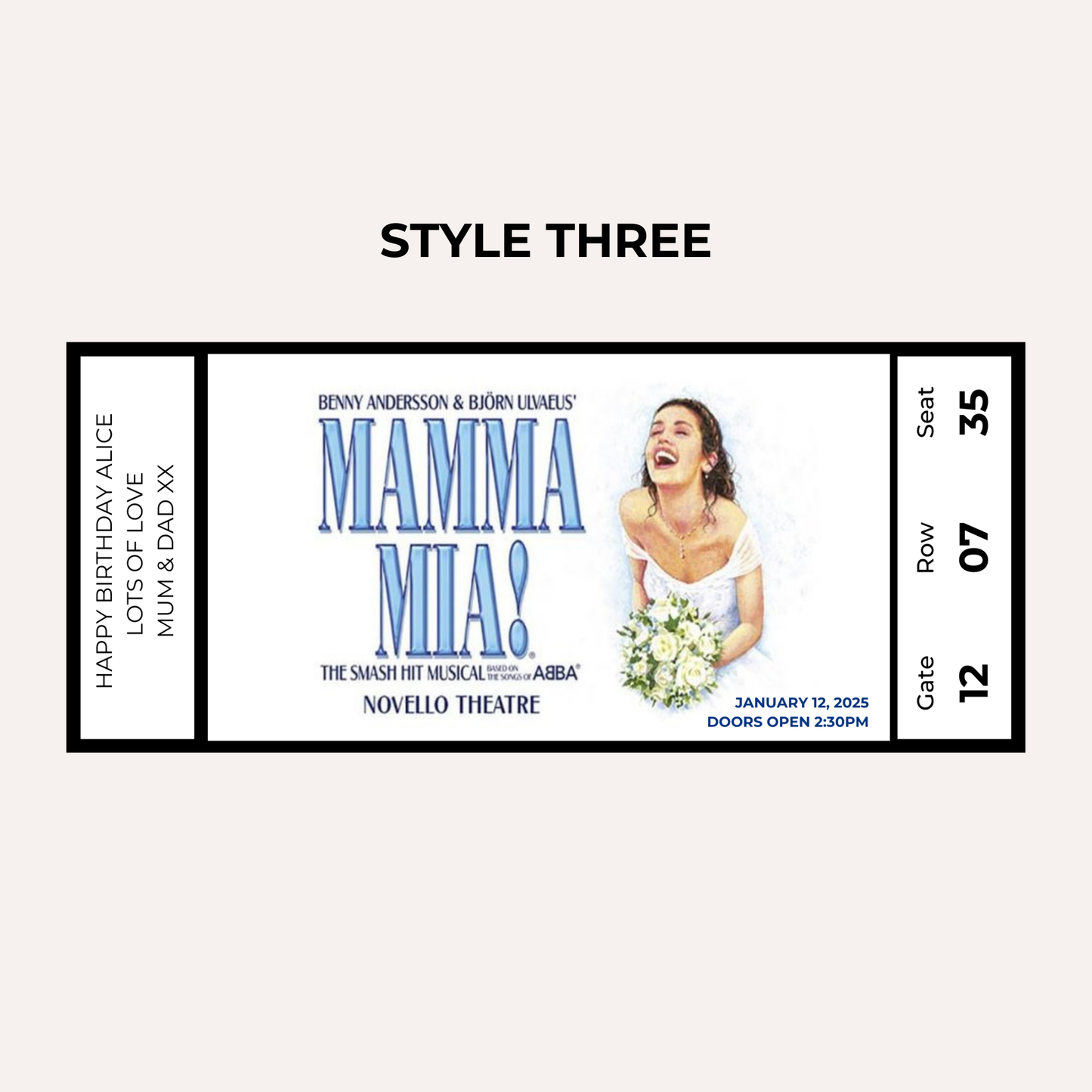 Theatre Gifting Experience- Mama Mia