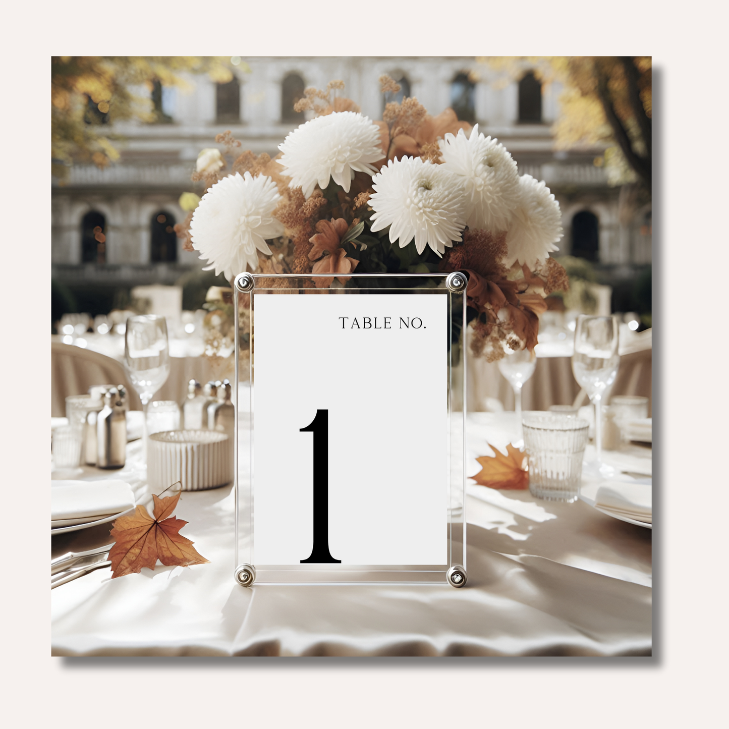 Table Numbers- Minimalistic Style #4