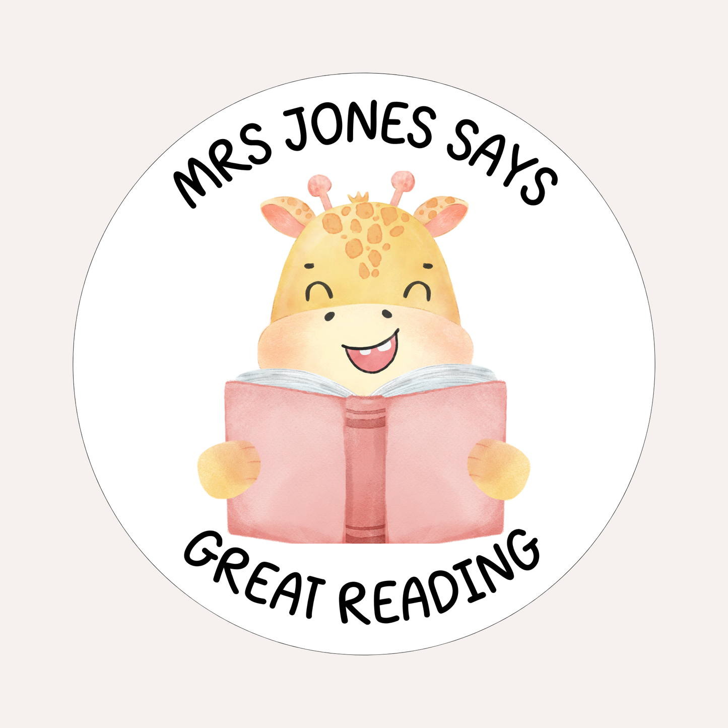 Great Reading- Giraffe