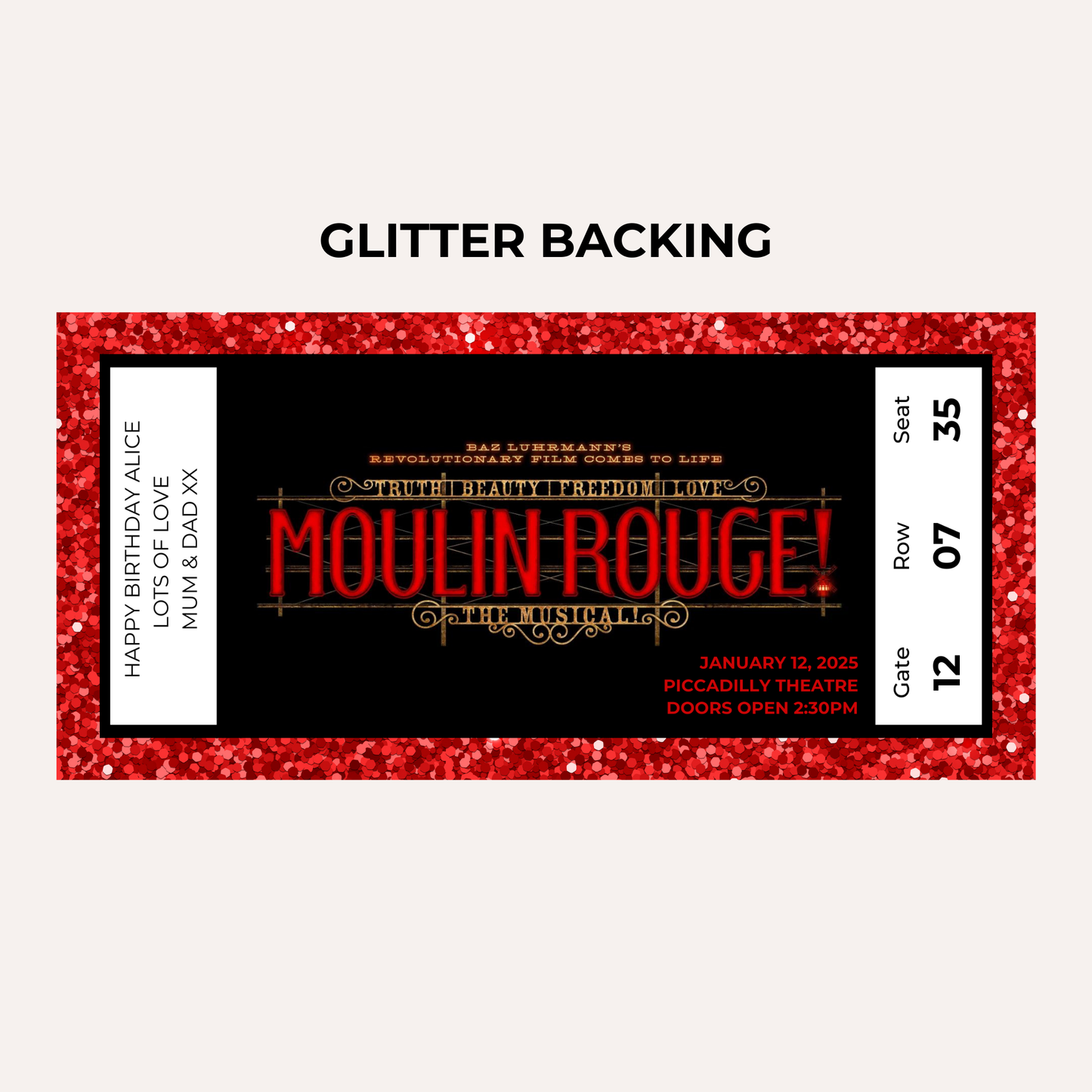 Theatre Gifting Experience- Moulin Rouge