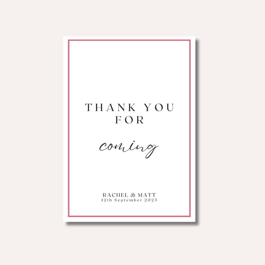 Thank You For Coming
