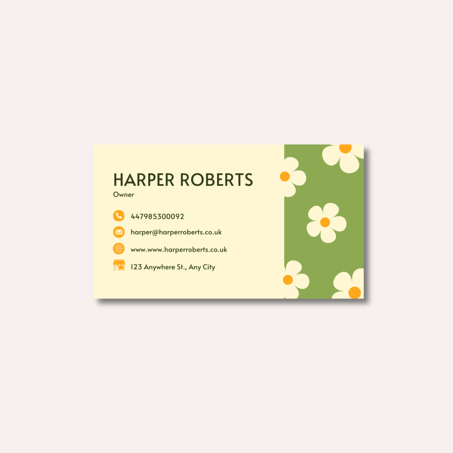 Floral Business Cards