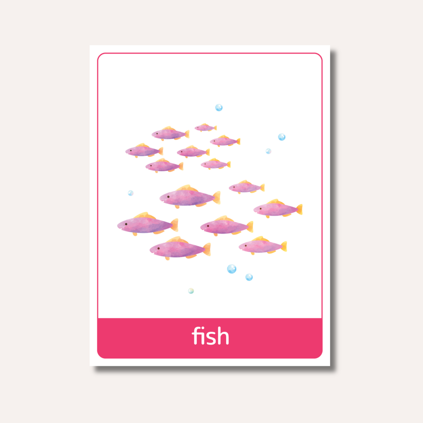 Flash Cards: Sea Animals x18