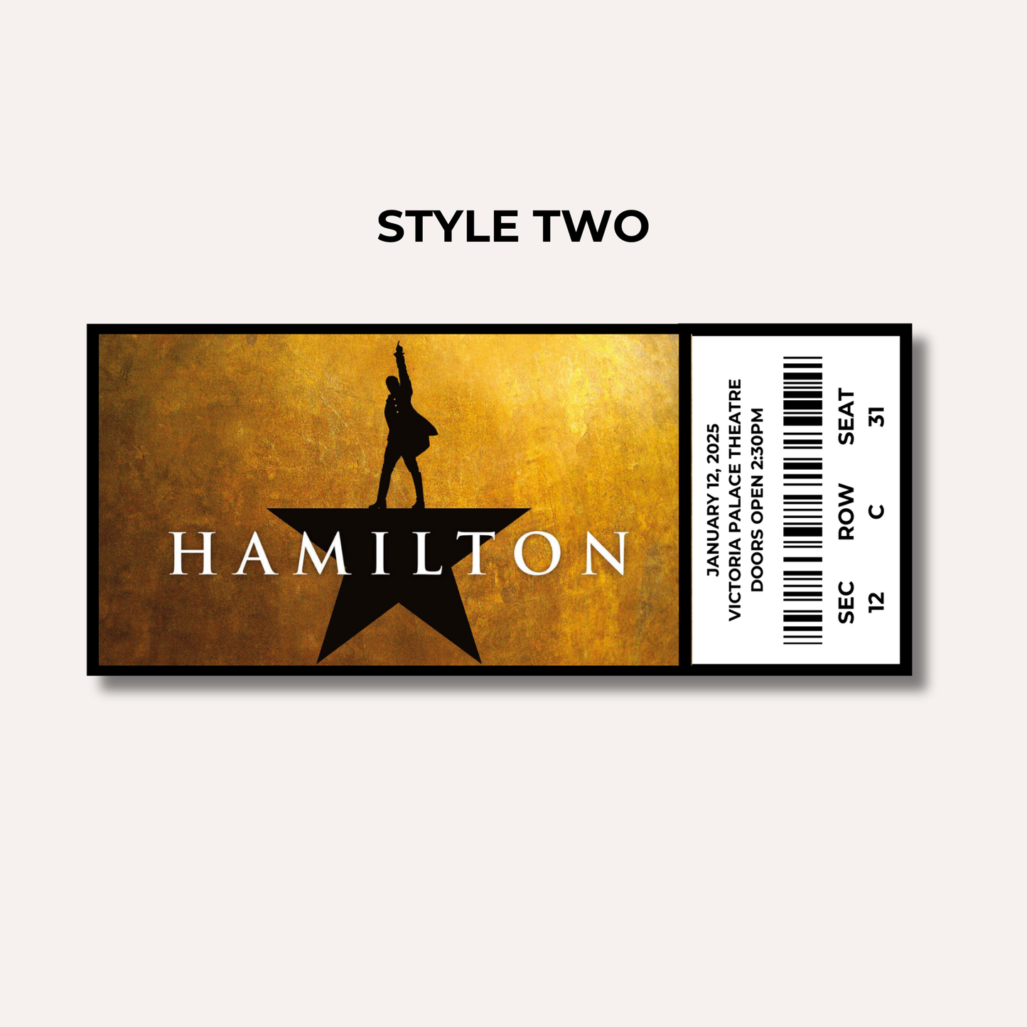 Theatre Gifting Experience- Hamilton