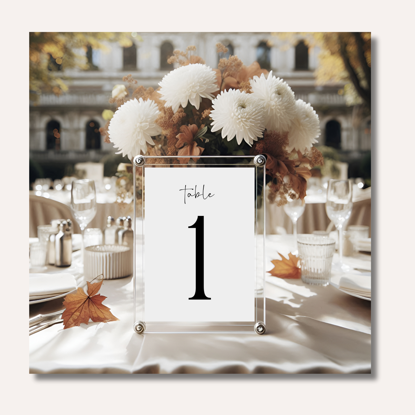 Table Numbers- Minimalistic Style #5