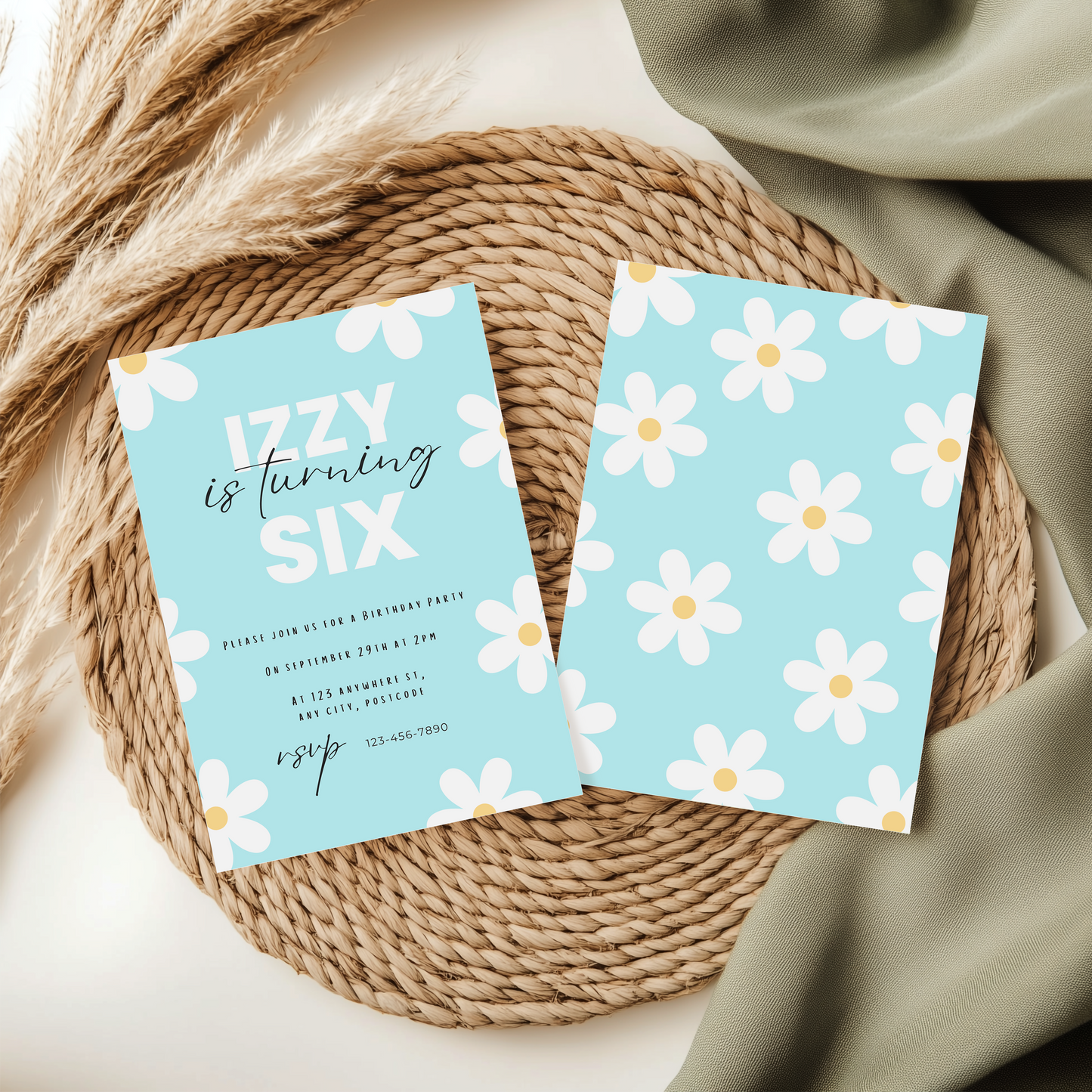 Flower Power Party Invitation