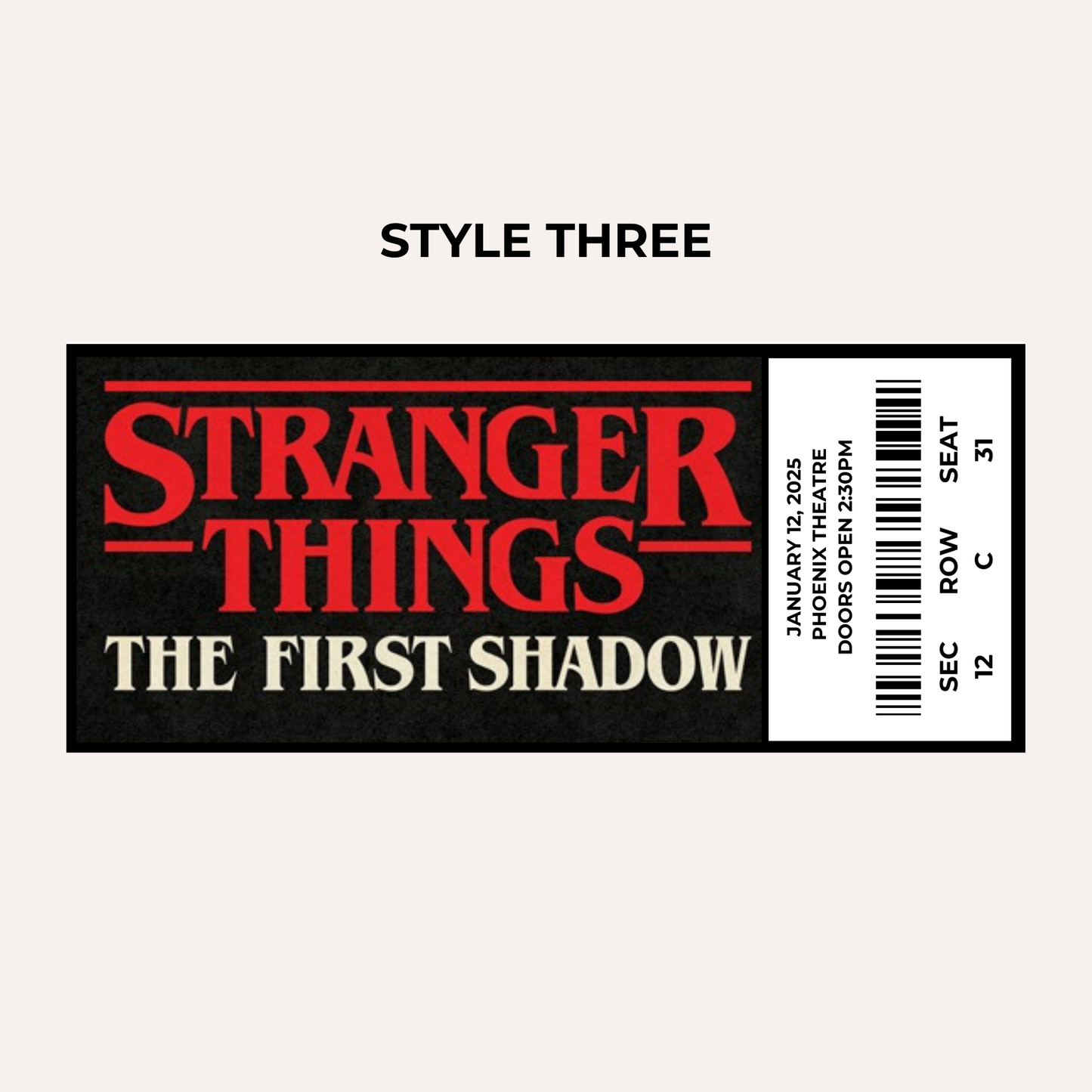 Theatre Gifting Experience- Stranger Things, The First Shadow