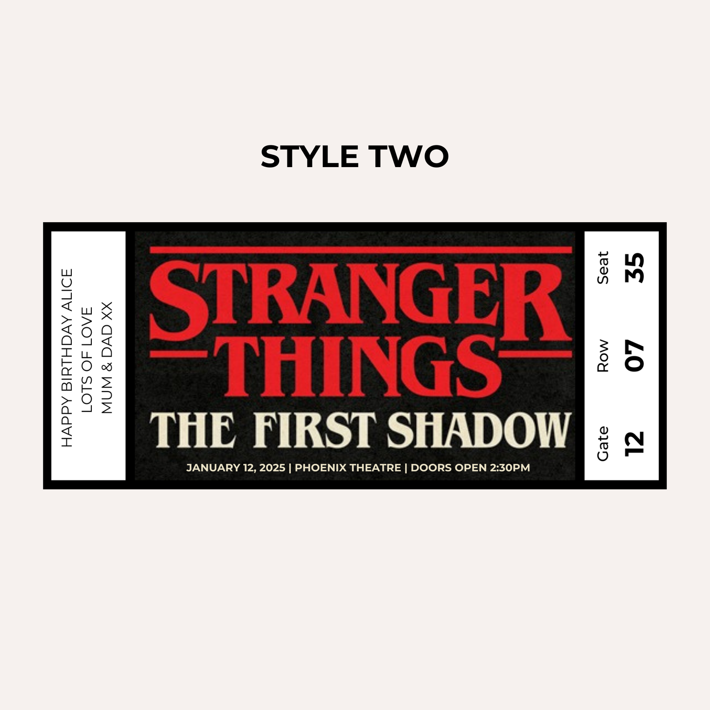 Theatre Gifting Experience- Stranger Things, The First Shadow