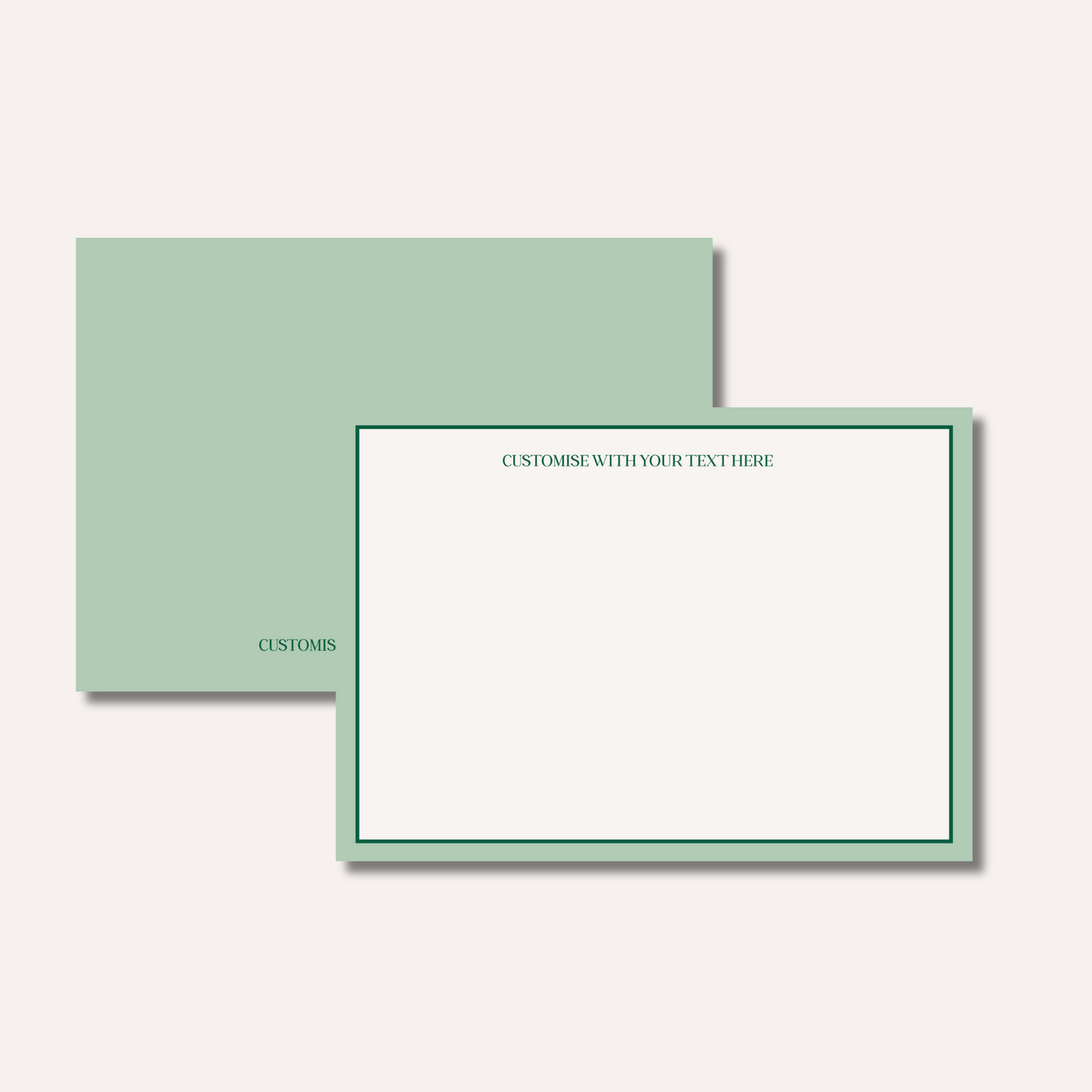 A6 Notecard- Green